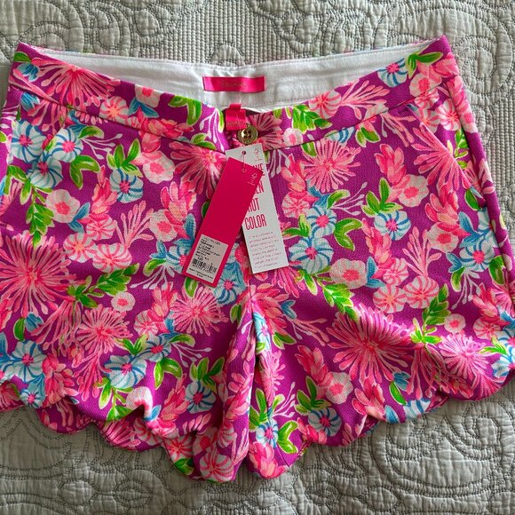 NWT Lilly Pulitzer Buttercup Knit Short in Moms the Word - Picture 1 of 5